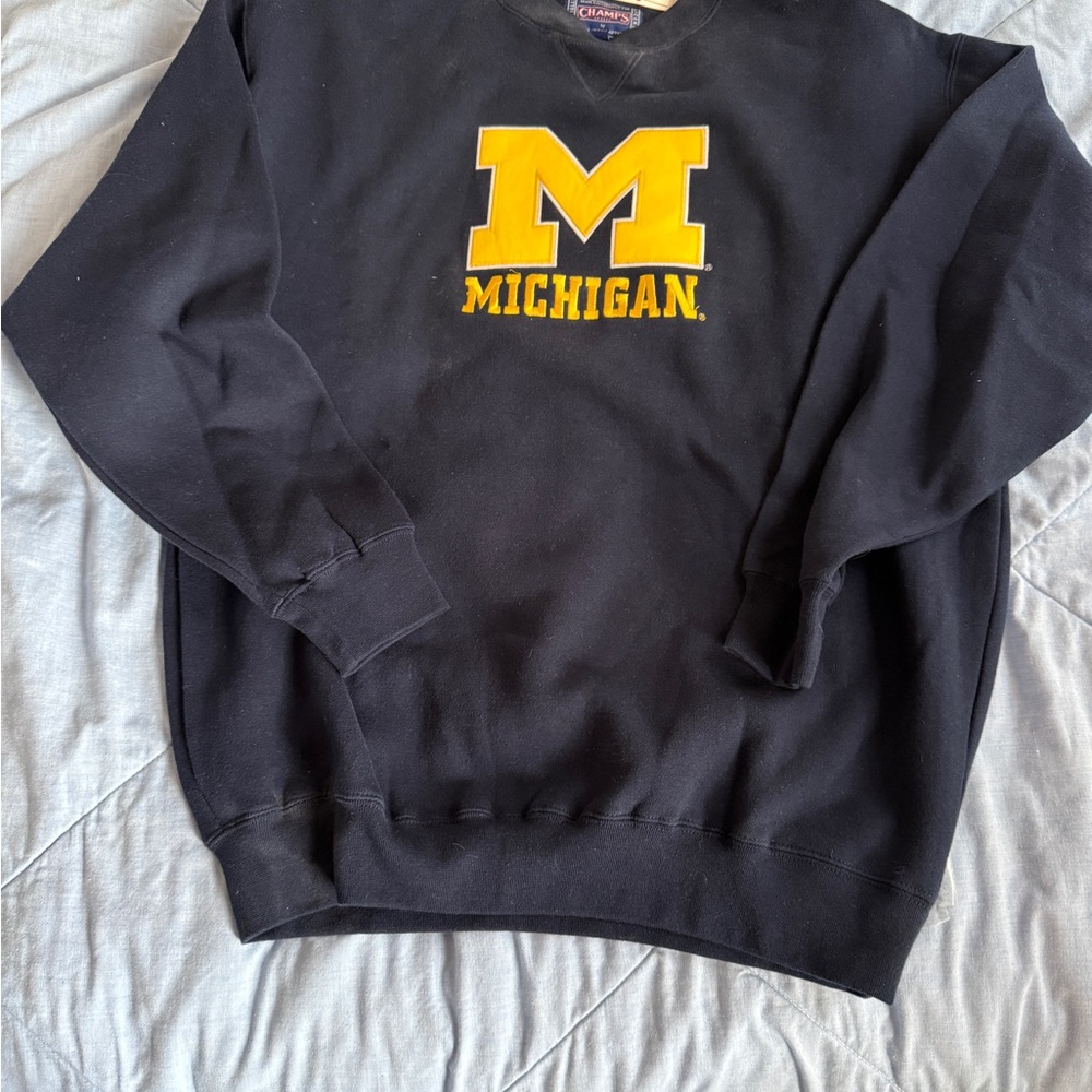 Champs Black and Yellow Sweatshirt Hoodie